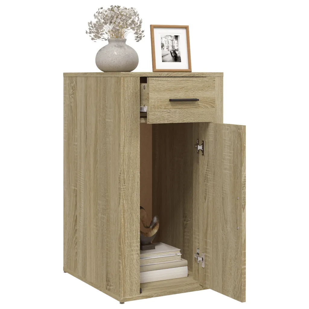 Skrivebordsskab 40x49x75 cm konstrueret træ sonoma-eg