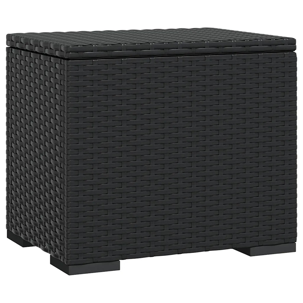 Ottomaner med hynder 2 stk. 40x30x40 cm polyrattan