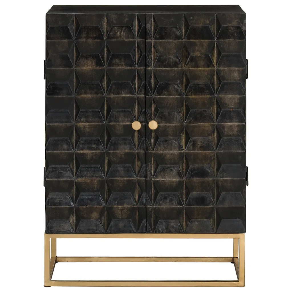 Skænk 55x34x75 cm massivt mangotræ og jern