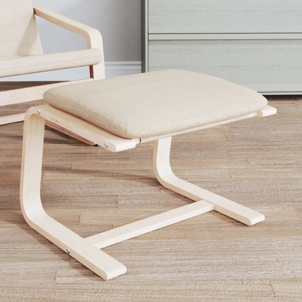 Fodskammel 51x41x40 cm stof