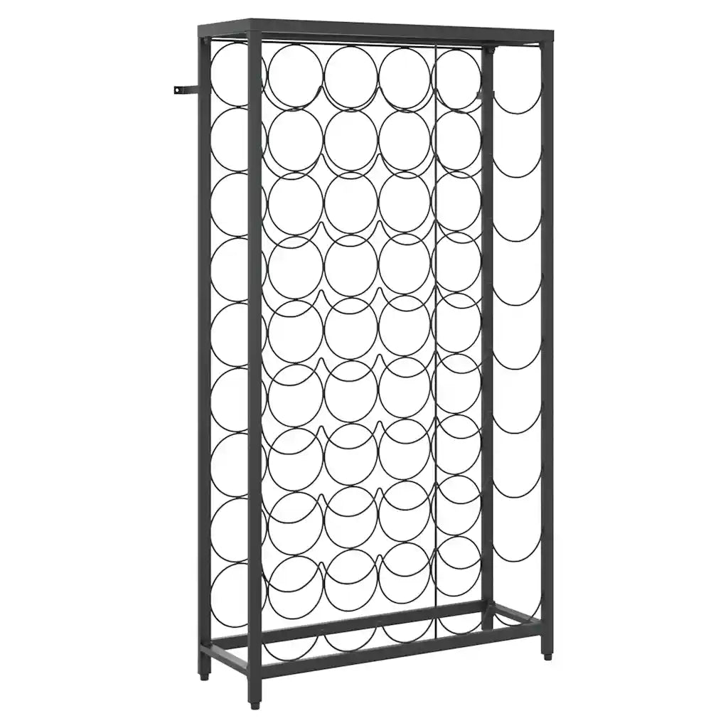 Vinreol til 45 flasker 54x18x100 cm smedejern