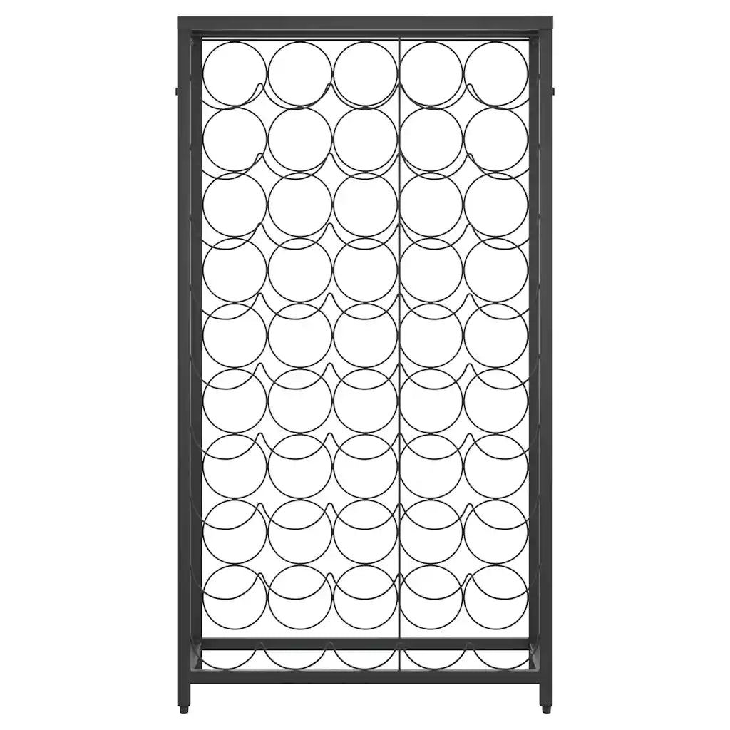 Vinreol til 45 flasker 54x18x100 cm smedejern