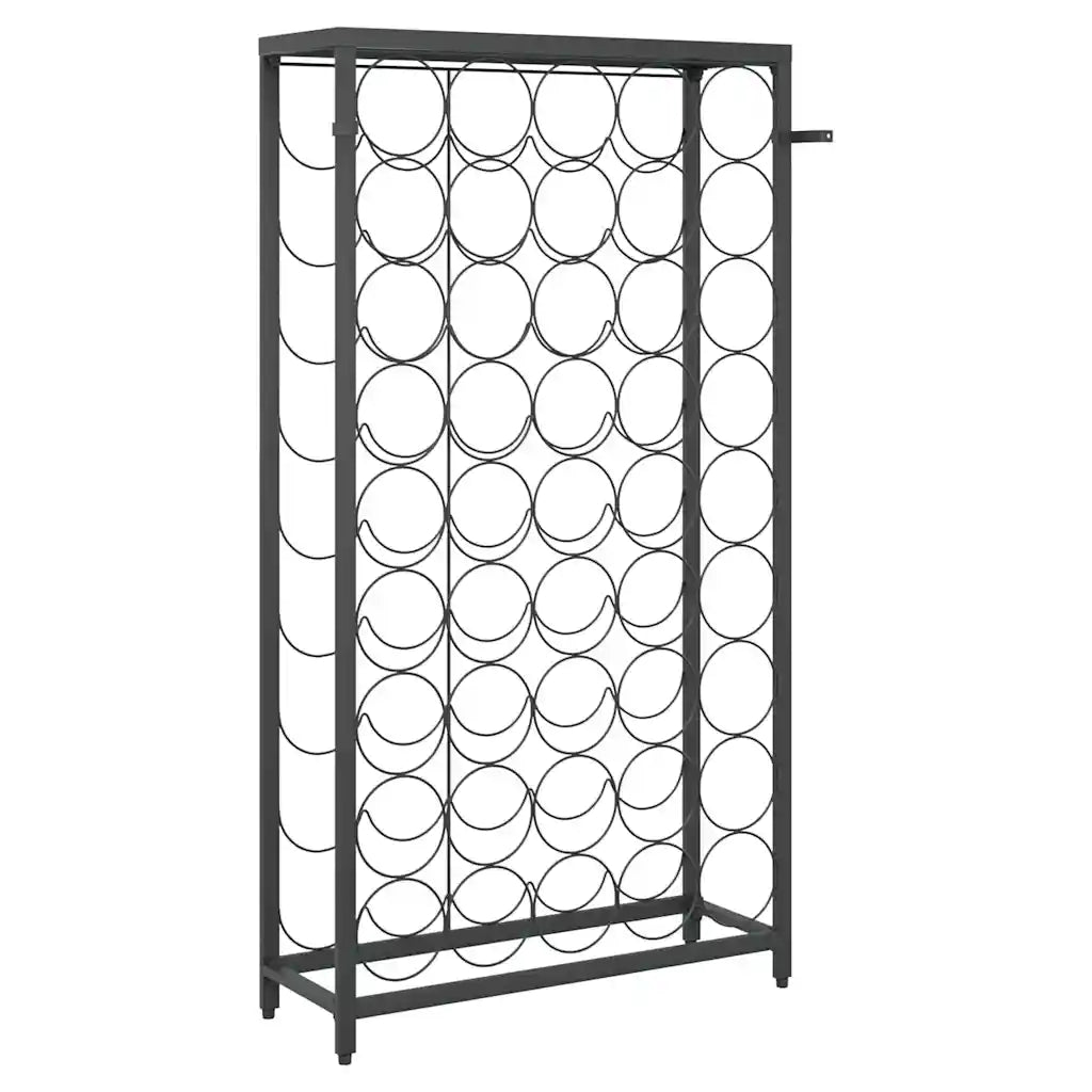 Vinreol til 45 flasker 54x18x100 cm smedejern