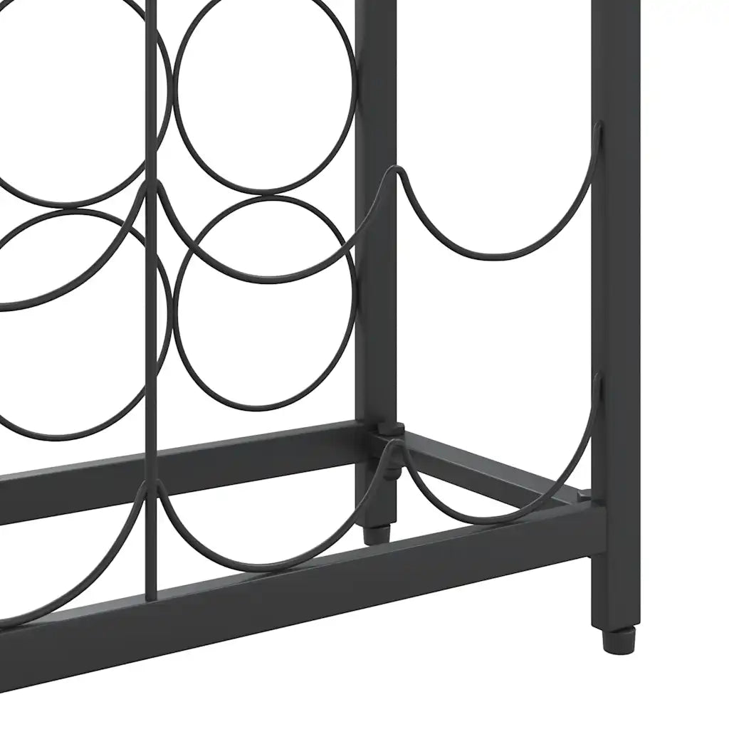 Vinreol til 45 flasker 54x18x100 cm smedejern