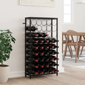 Vinreol til 45 flasker 54x18x100 cm smedejern