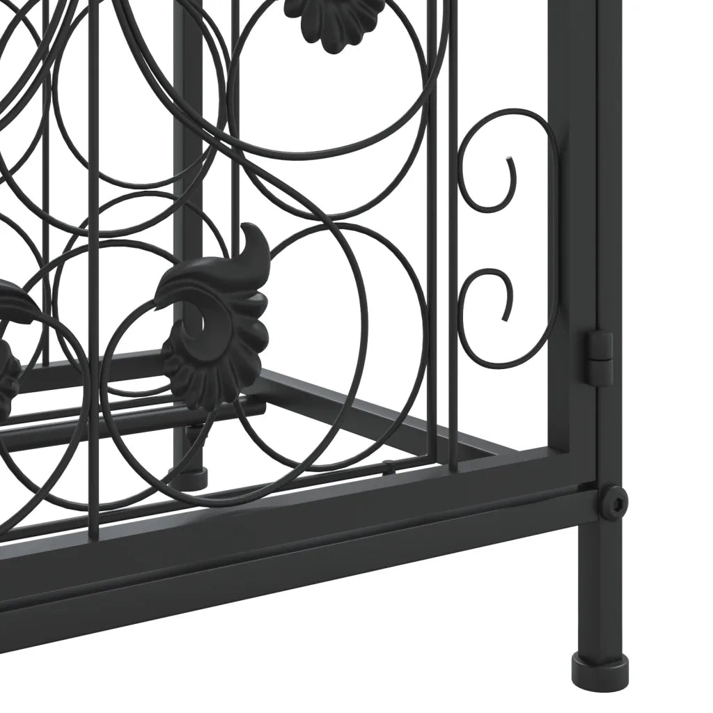 Vinreol til 41 flasker 45x36x120 cm smedejern