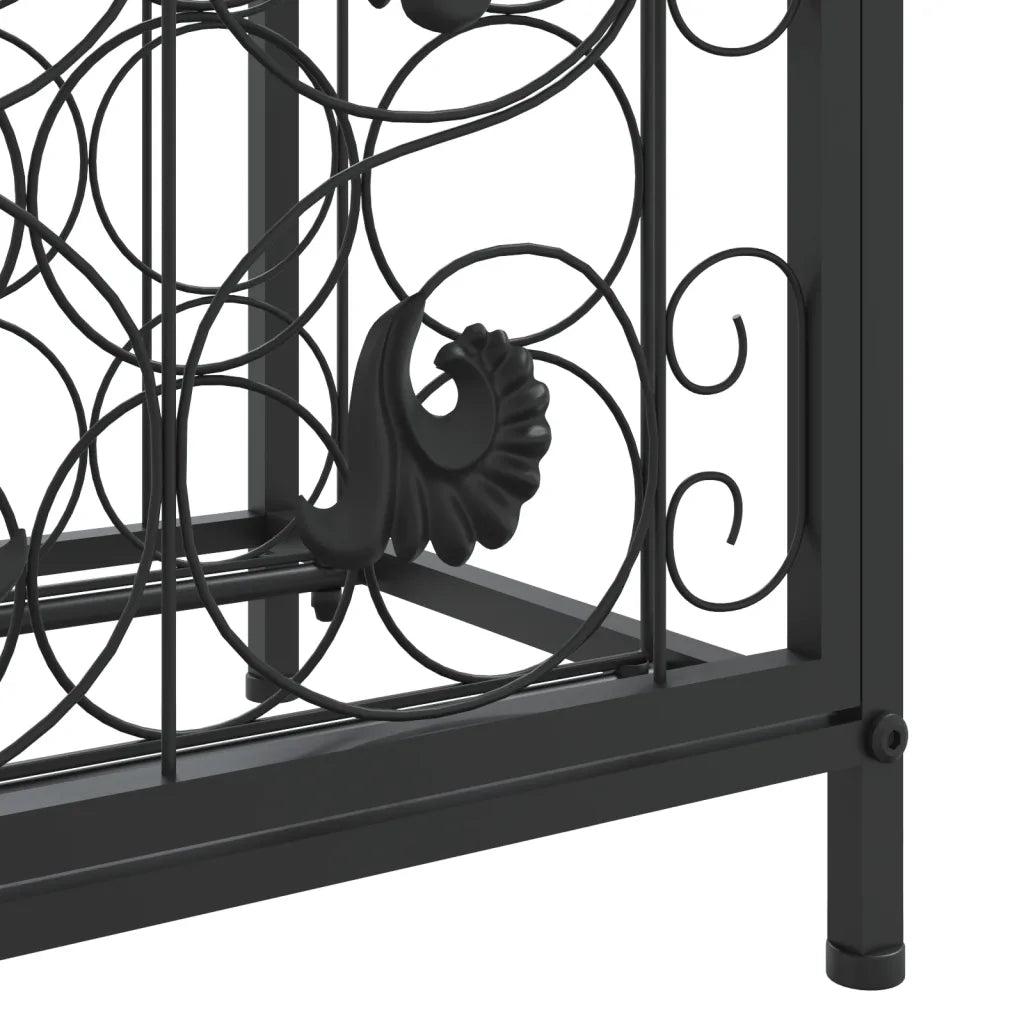 Vinreol til 73 flasker 45x36x200 cm smedejern