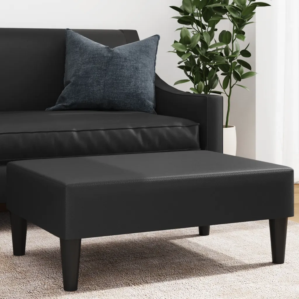 Fodskammel 77x55x31 cm kunstlæder