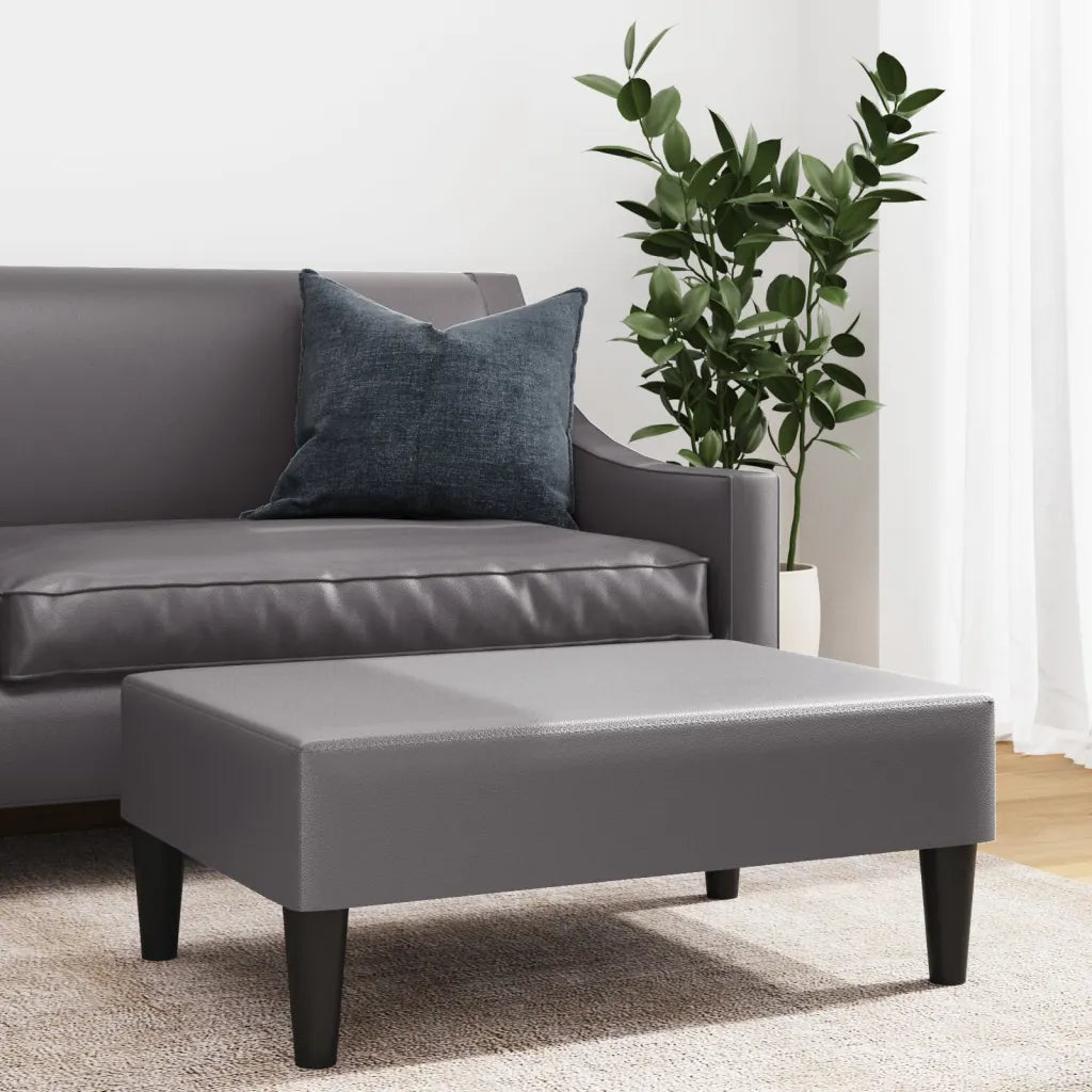 Fodskammel 77x55x31 cm kunstlæder