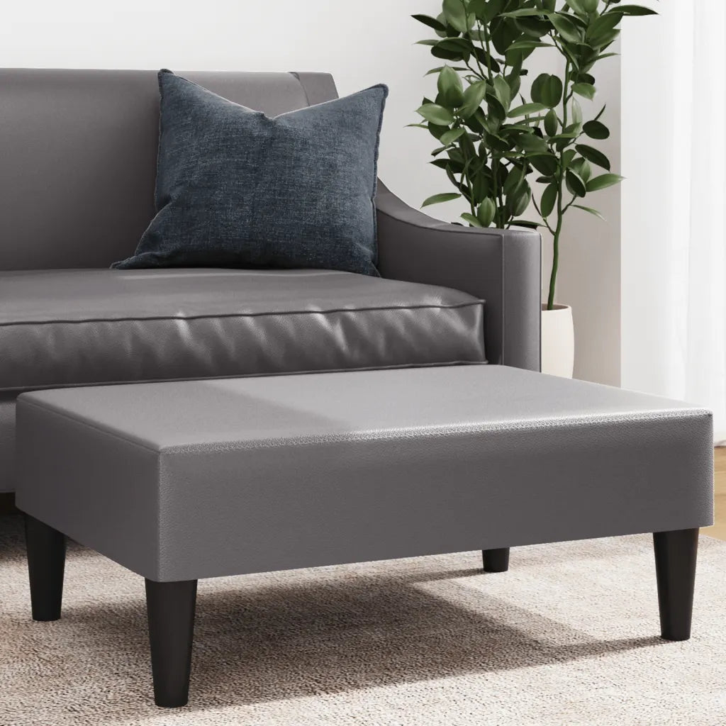 Fodskammel 77x55x31 cm kunstlæder