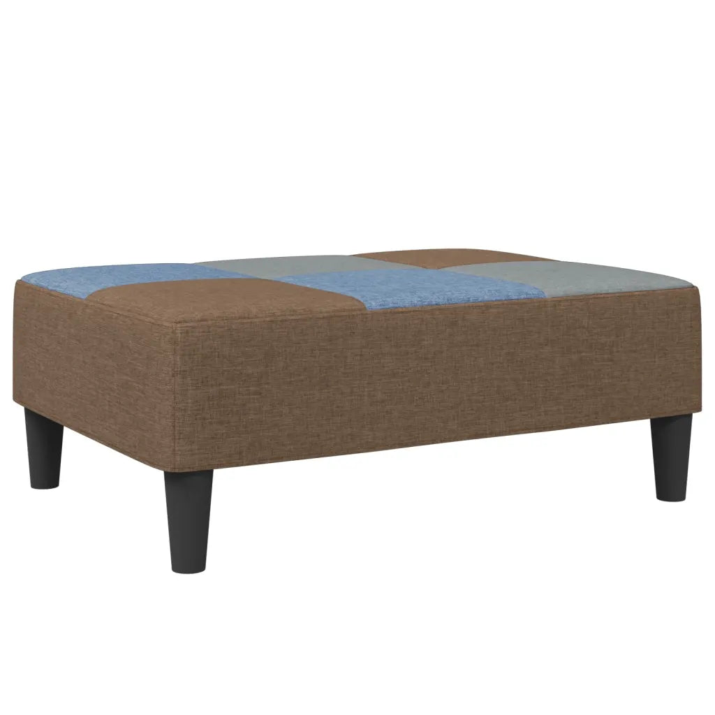 Fodskammel 77x55x31 cm stof patchwork