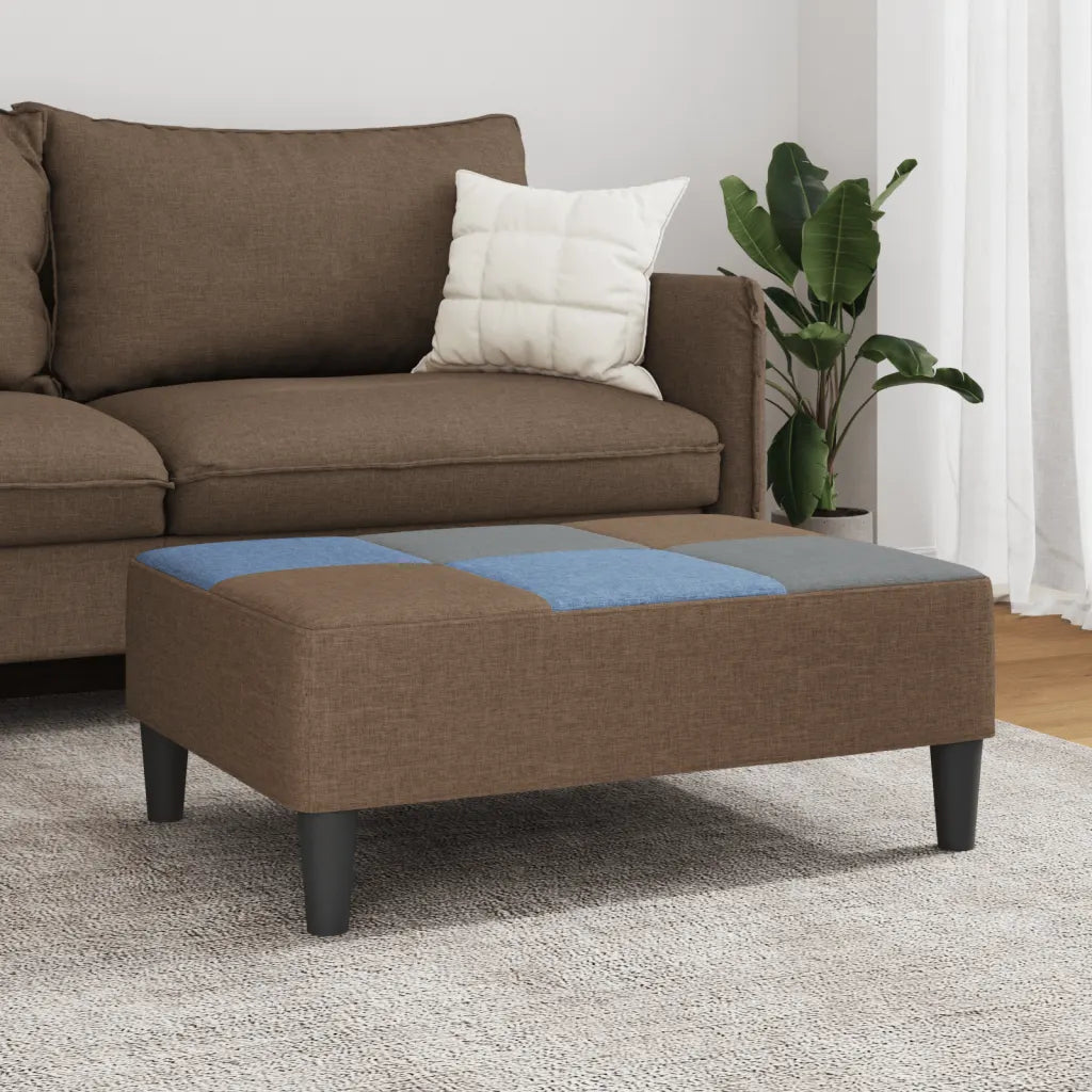 Fodskammel 77x55x31 cm stof patchwork