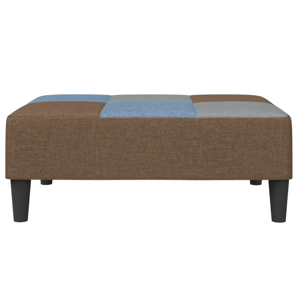 Fodskammel 77x55x31 cm stof patchwork