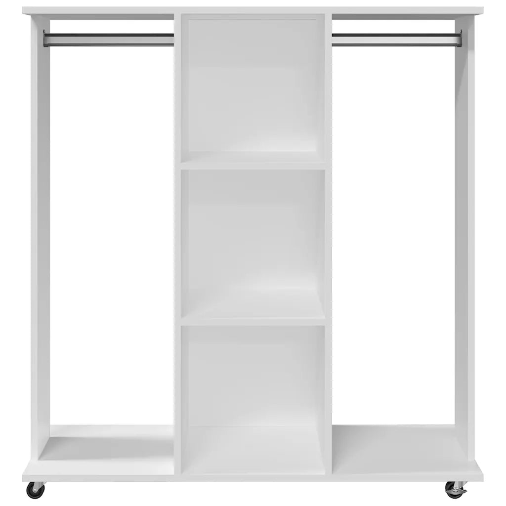 Klædeskab med hjul 102x38x110 cm konstrueret træ sonoma-eg