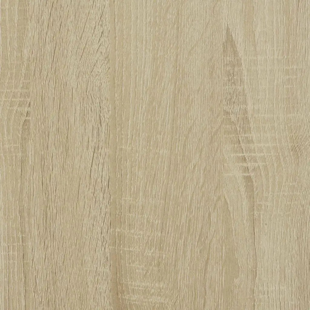 Klædeskab med hjul 102x38x110 cm konstrueret træ sonoma-eg