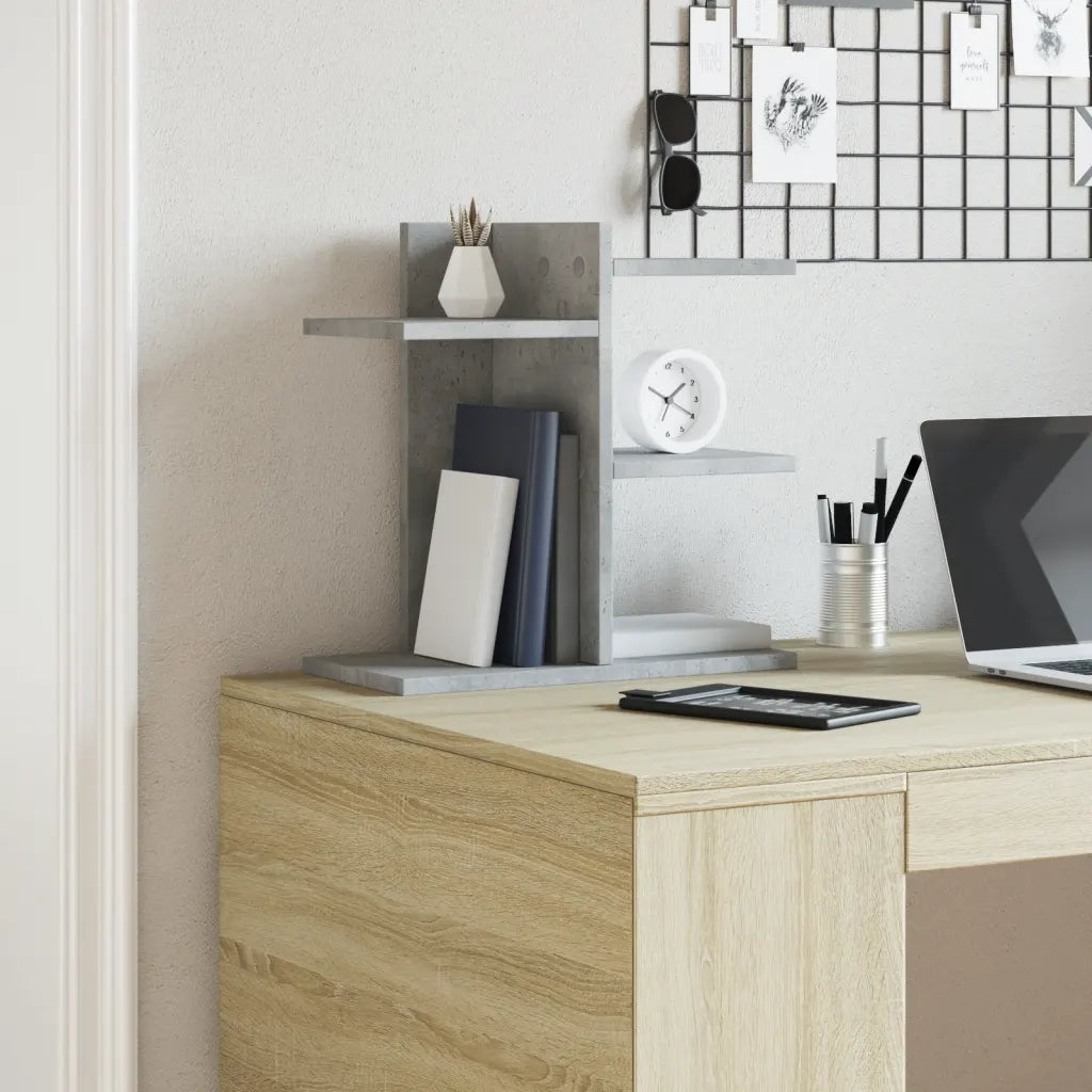 Hylde til skrivebord 42x21,5x42 cm konstrueret træ