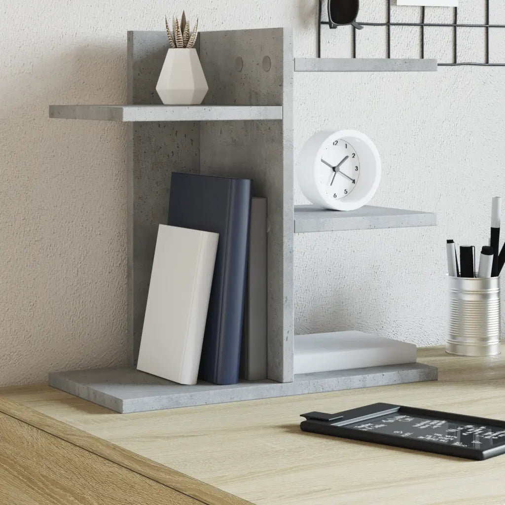 Hylde til skrivebord 42x21,5x42 cm konstrueret træ