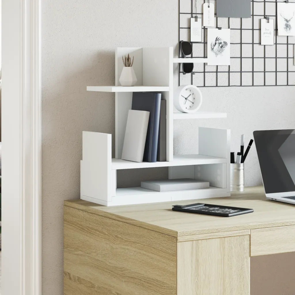 Hylde til skrivebord 42x21,5x42 cm konstrueret træ