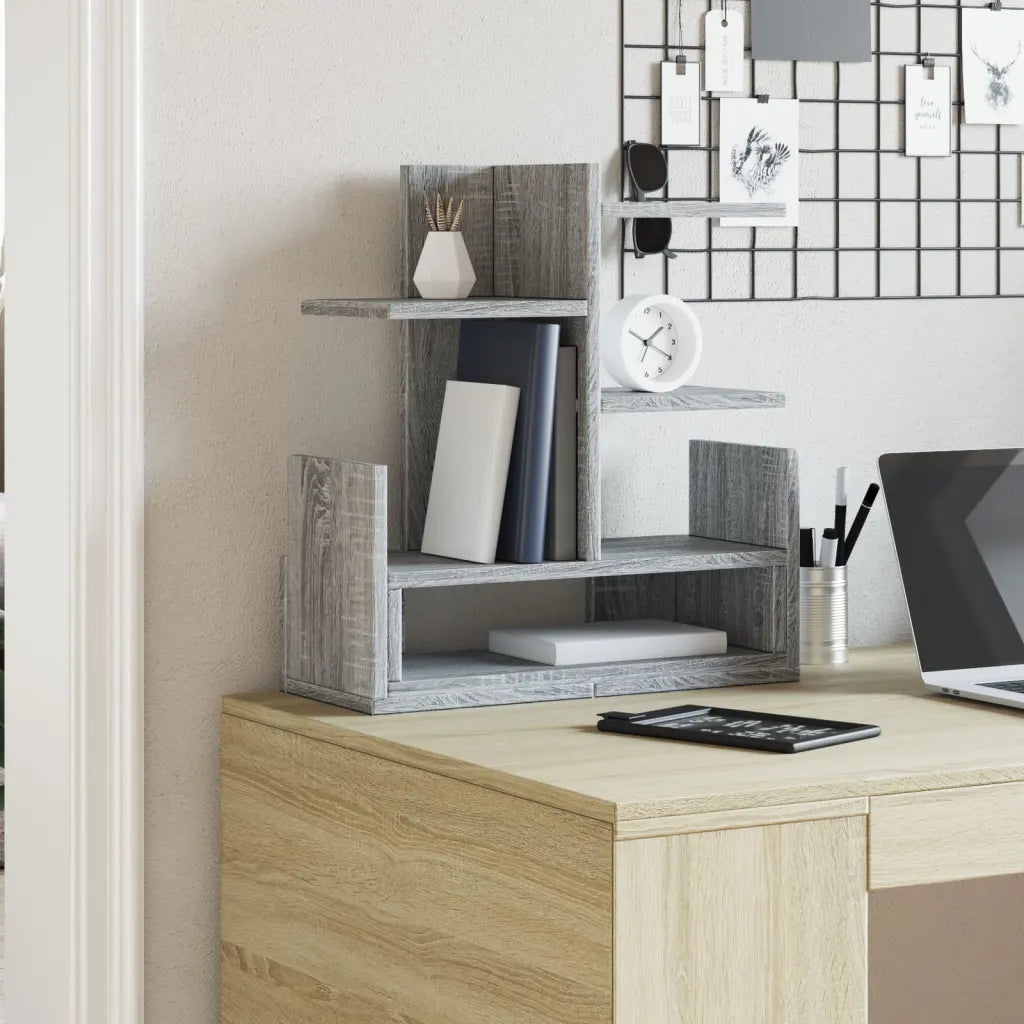 Hylde til skrivebord 42x21,5x42 cm konstrueret træ