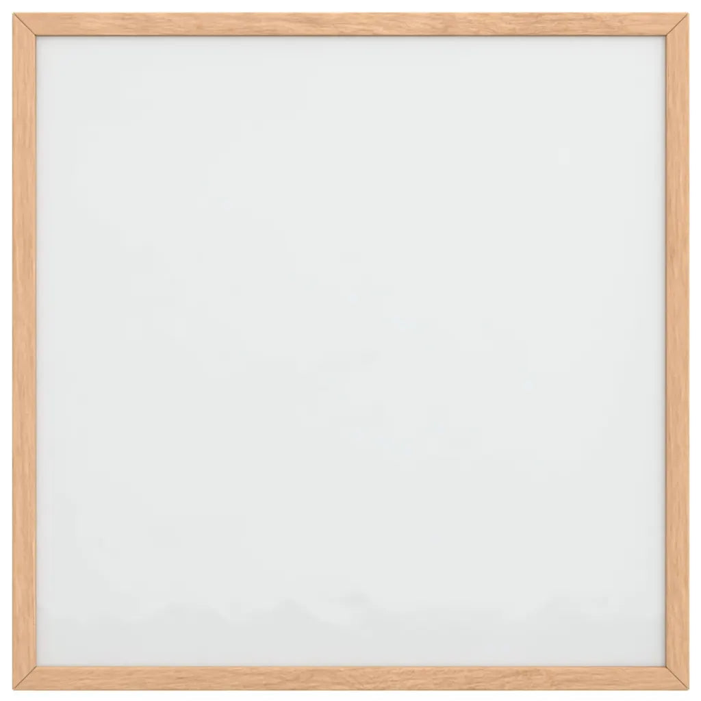 Magnetisk whiteboardtavle med ramme af massivt fyrretræ 40x40cm