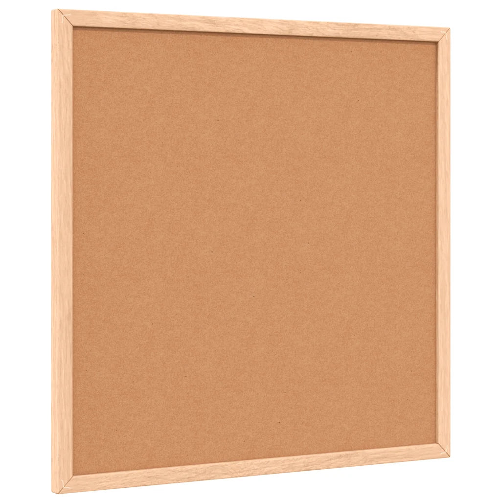 Magnetisk whiteboardtavle med ramme af massivt fyrretræ 40x40cm