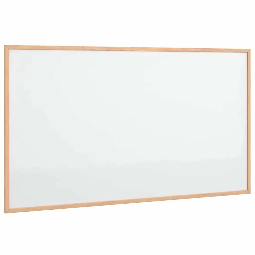 Magnetisk whiteboardtavle med ramme i massivt fyrretræ 100x55 cm