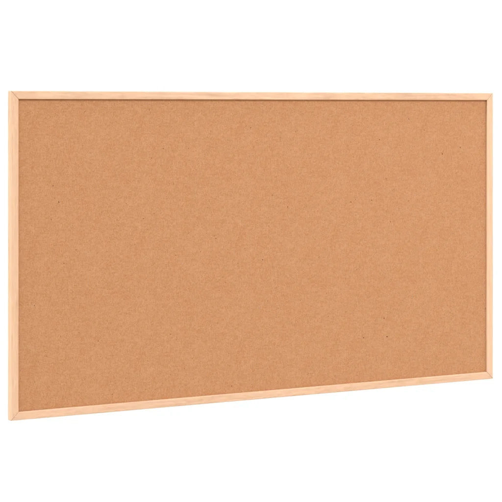 Magnetisk whiteboardtavle med ramme i massivt fyrretræ 100x55 cm