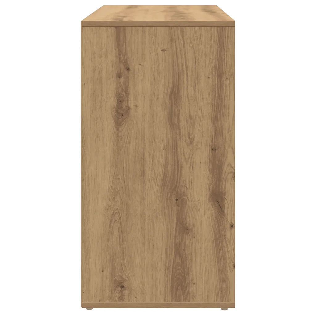 Badeværelsesskab 80x40x75 cm konstrueret træ kunsteg