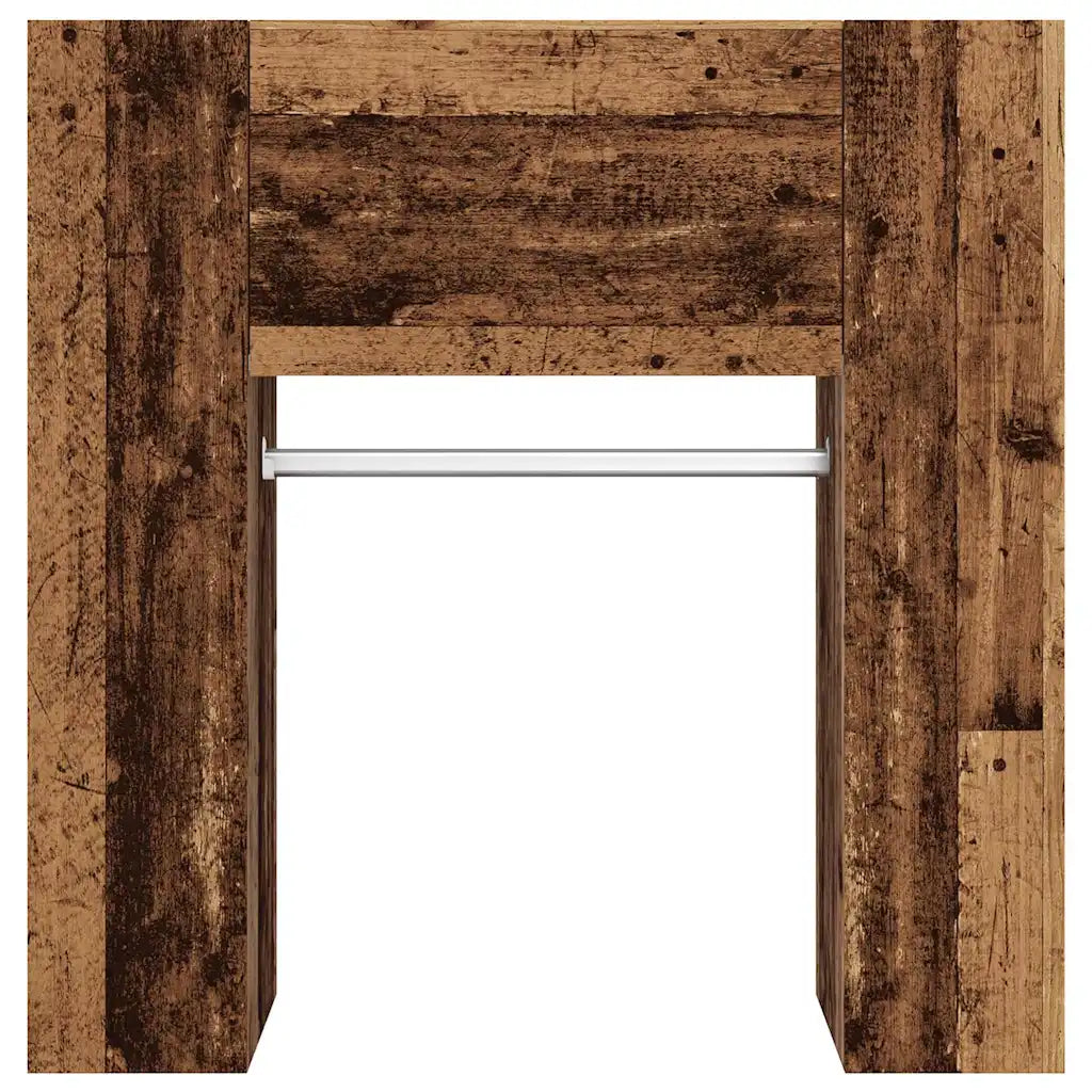 Entrémøbel 97,5x37x99 cm konstrueret træ antikt træ