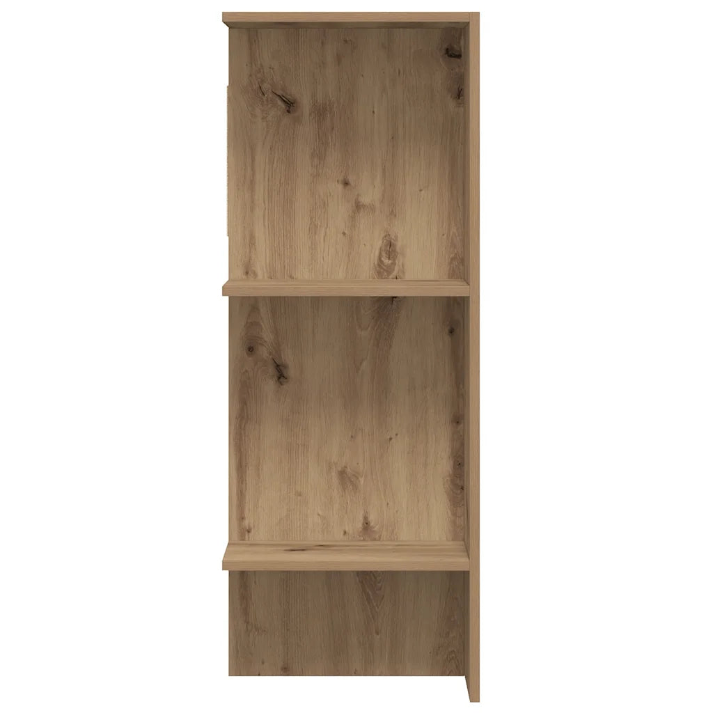 Entrémøbel 97,5x37x99 cm konstrueret træ artisan egetræsfarve