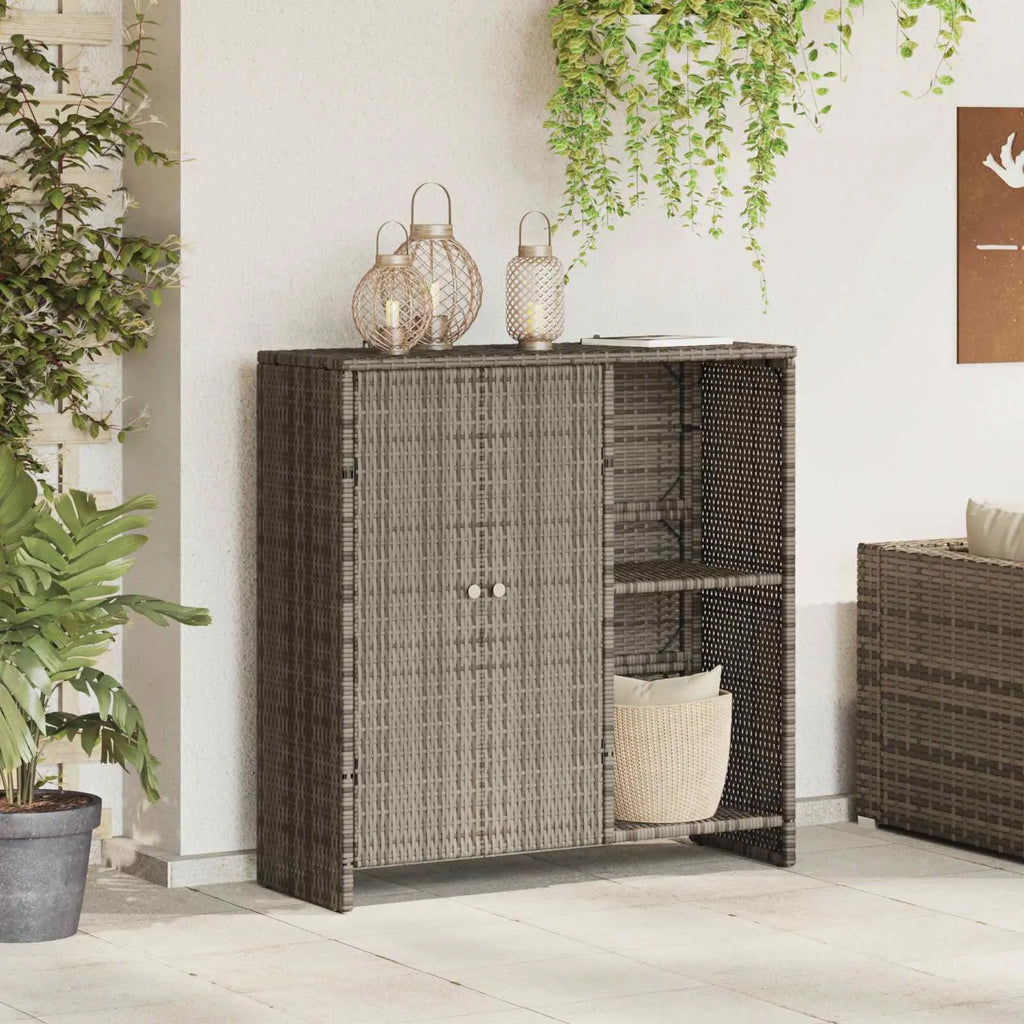 Opbevaringsskab med hylde   Rattan