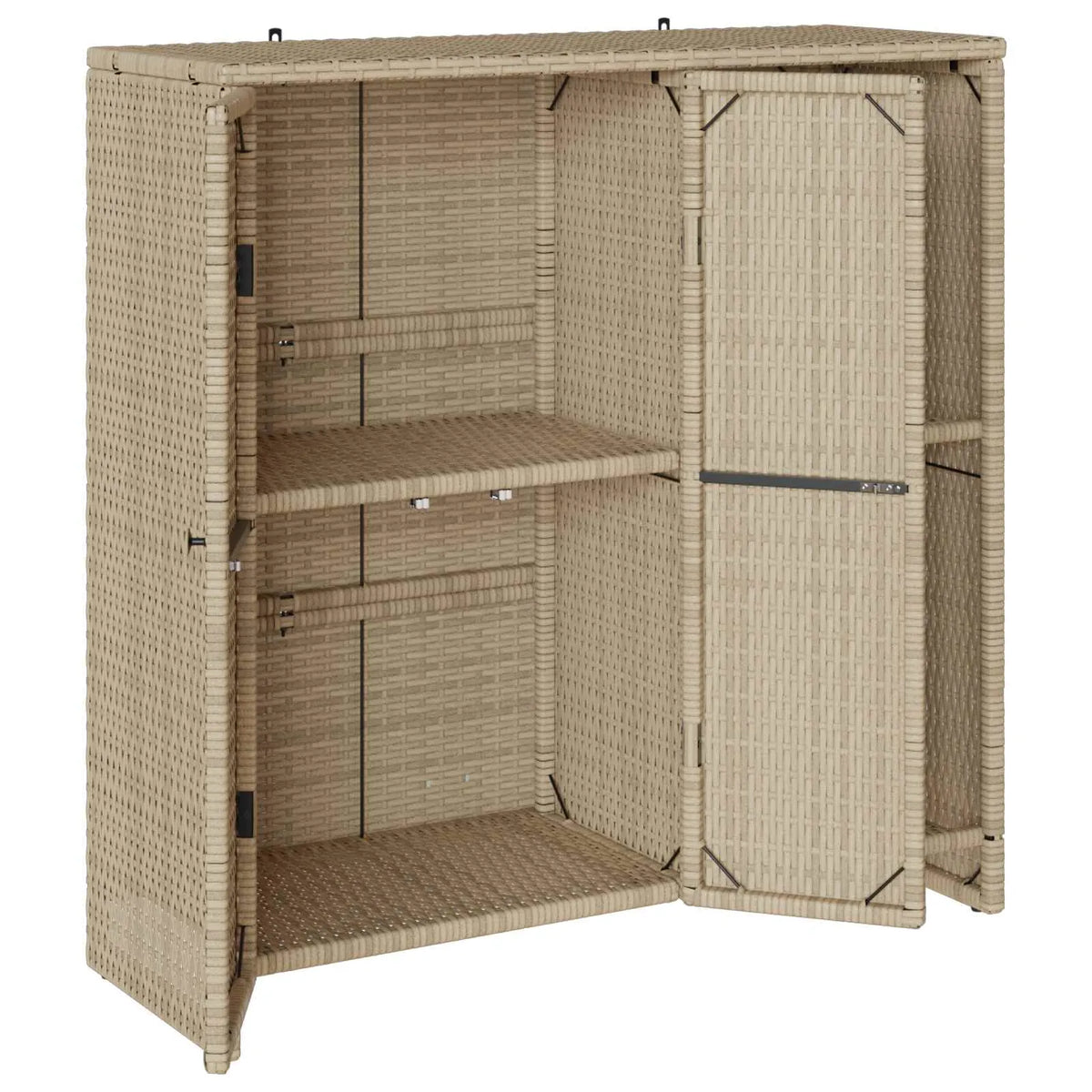 Opbevaringsskab med hylde   Rattan