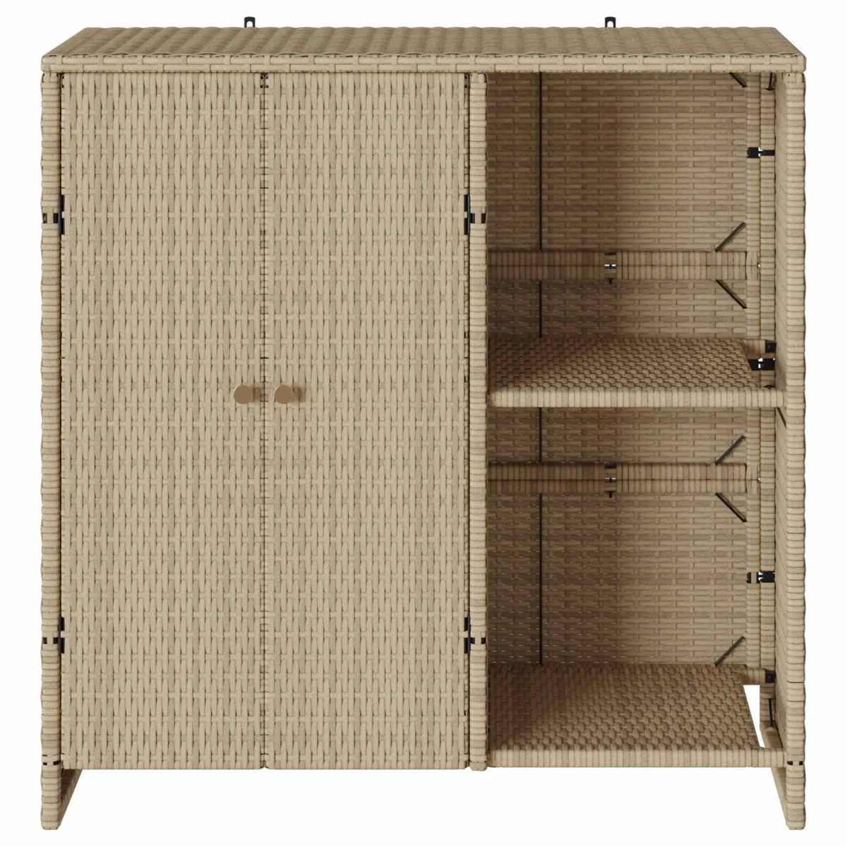Opbevaringsskab med hylde   Rattan