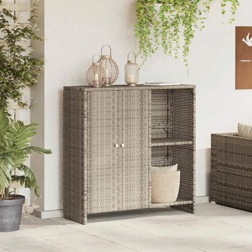 Opbevaringsskab med hylde   Rattan