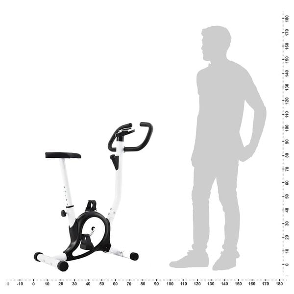 Motionscykel med bæltemodstand sort