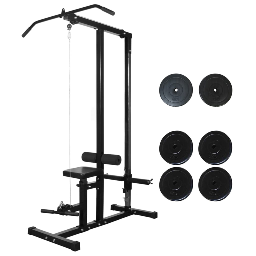 Styrketårn med vægtskiver 40 kg