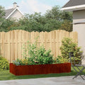Plantekasse rustfarvet 200x80x40 cm forvitringsstål