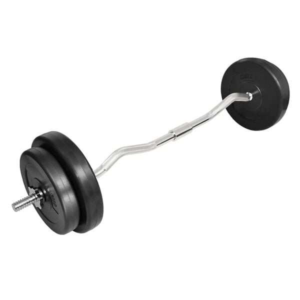 Curlstang med vægte 30 kg