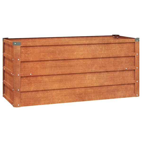 Højbed 100x40x45 cm cortenstål rustfarvet