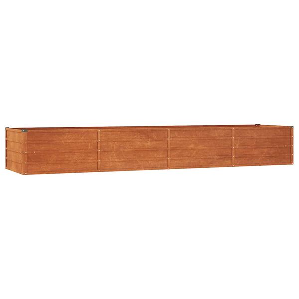 Højbed 320x80x45 cm cortenstål rustfarvet