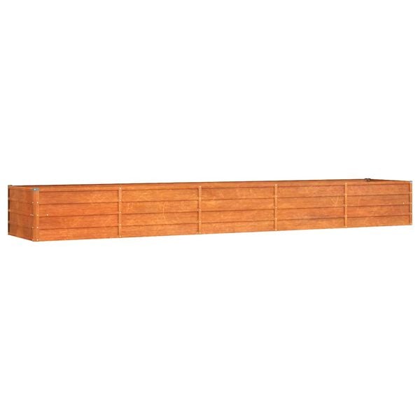 Højbed 400x80x45 cm cortenstål rustfarvet