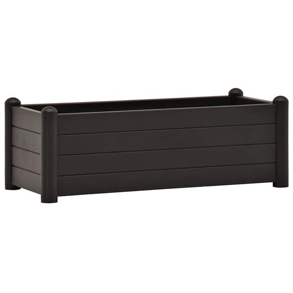 Højbed 100x43x35 cm PP antracitgrå