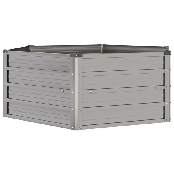 Højbed 129x129x45 cm cortenstål rustfarvet