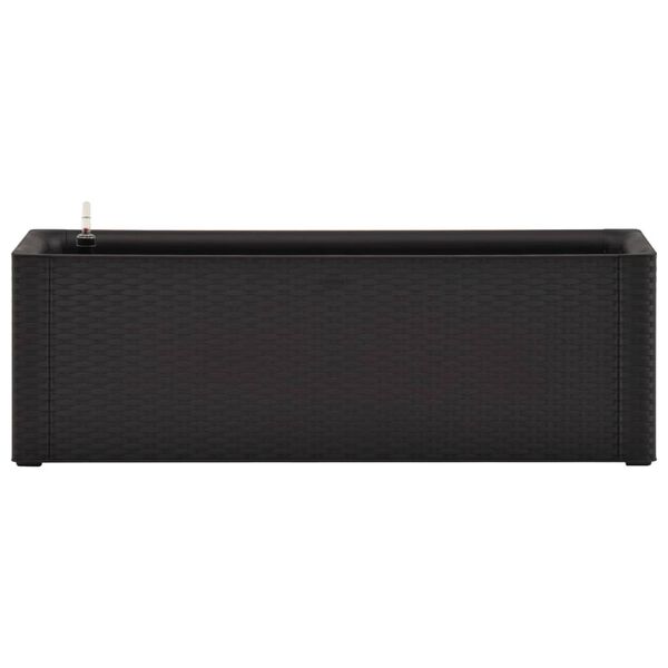 Højbed med automatisk vandingssystem 100x43x33 cm antracitgrå