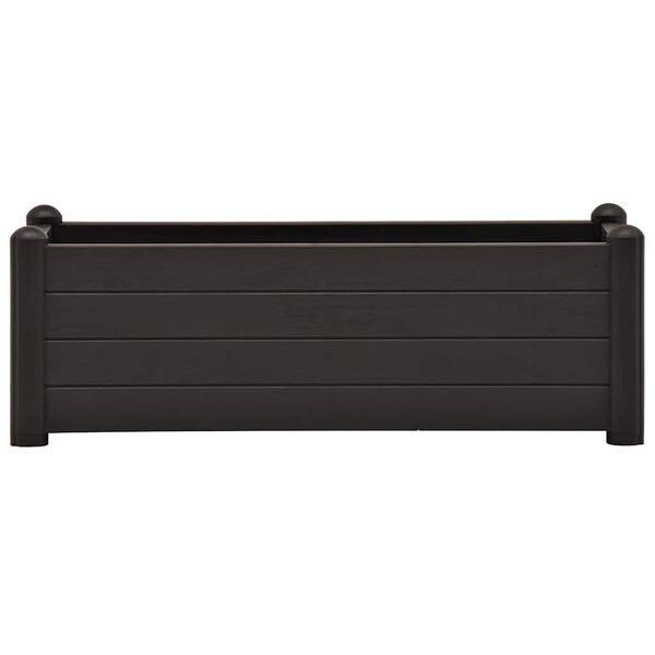 Højbed 100x43x35 cm PP antracitgrå