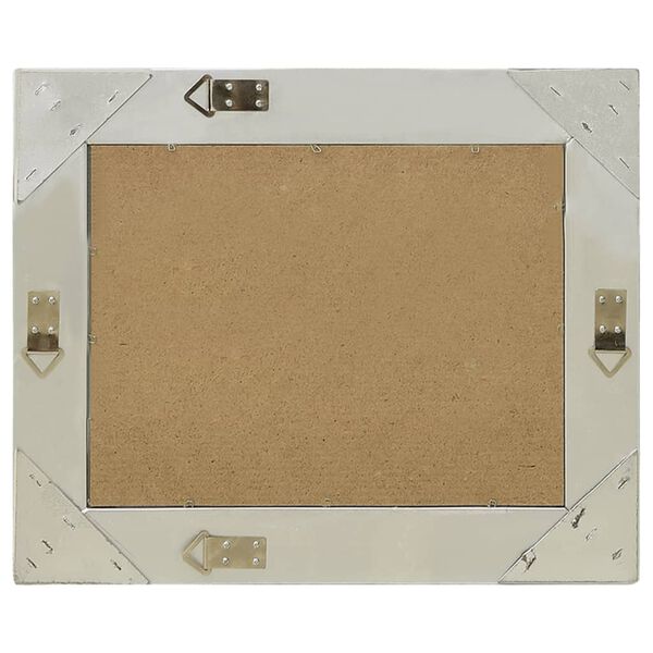 Vægspejl 60x40 cm barokstil sølvfarvet