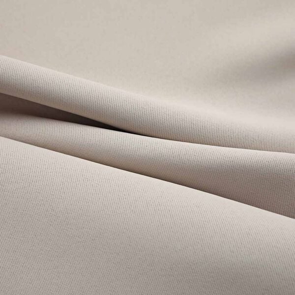 Mørklægningsgardiner 2 stk. med metalringe 140 x 225 cm beige