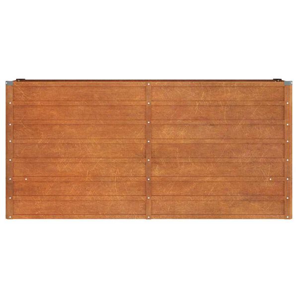 Højbed 160x40x77 cm cortenstål rustfarvet