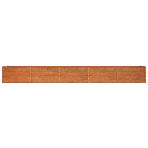 Højbed 400x80x45 cm cortenstål rustfarvet
