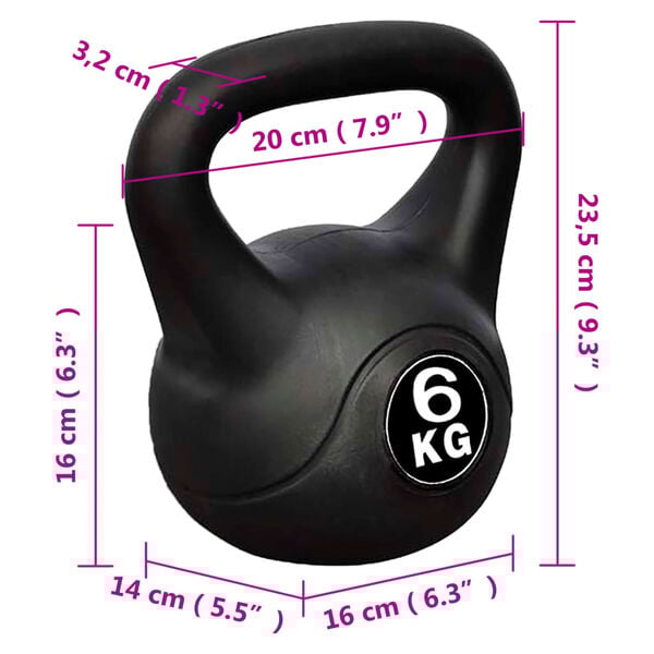 Kettlebell 6 - 20 kg